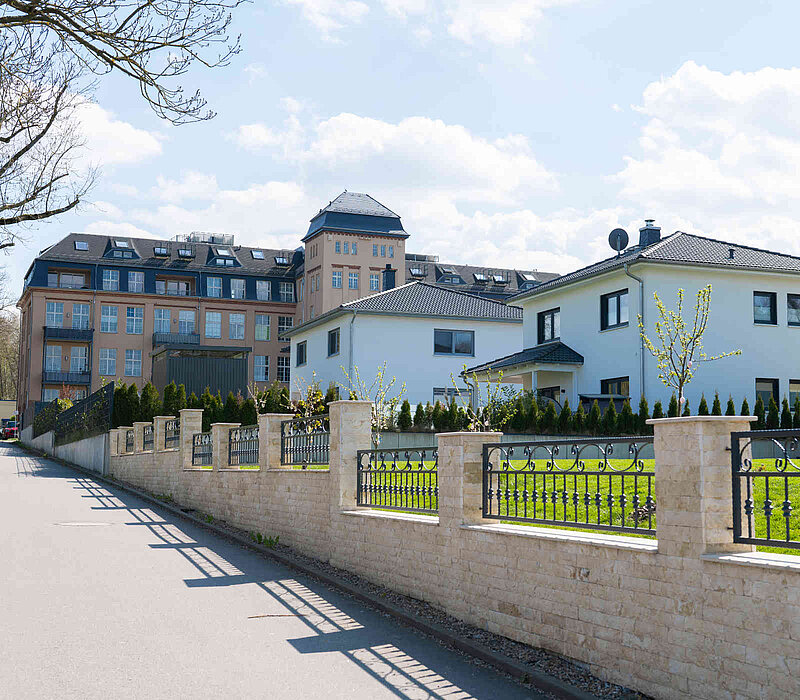 Wohngebiet an der Knopffabrik in Chemnitzer Stadtteil Borna