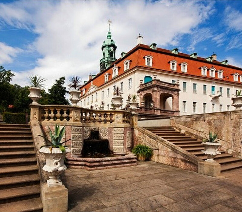 Barocker Schlosspark Lichtenwalde, Südwestabgang