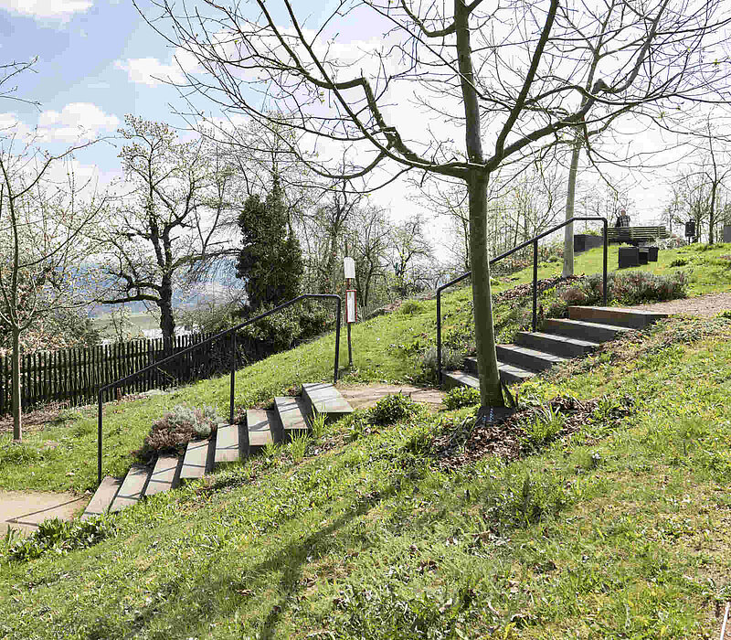 Erstanlage des Kurfürstin-Anna-Gartens - Augustusburg - Treppenanlage