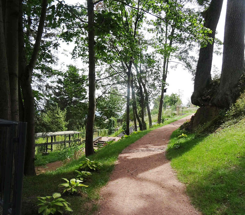Erstanlage des Kurfürstin-Anna-Gartens - Augustusburg - Waldweg