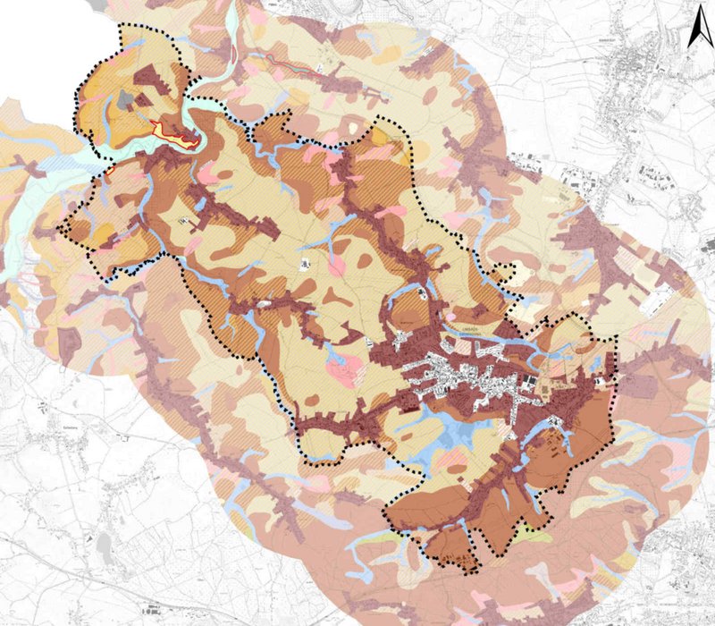Gemeinsamer Landschaftsplan Limbach-Oberfrohna und Niederfrohna - Zeichnung Bodentypen