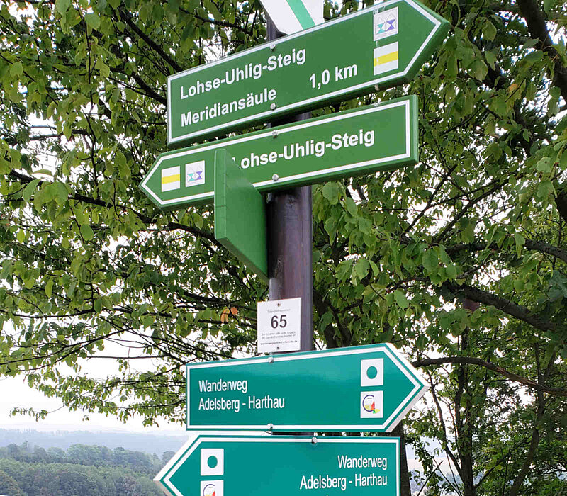 Wanderwege Chemnitz Kulturhauptstadt, Wegweiser