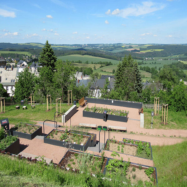 Erstanlage des Kurfürstin-Anna-Gartens - Augustusburg - Überblick