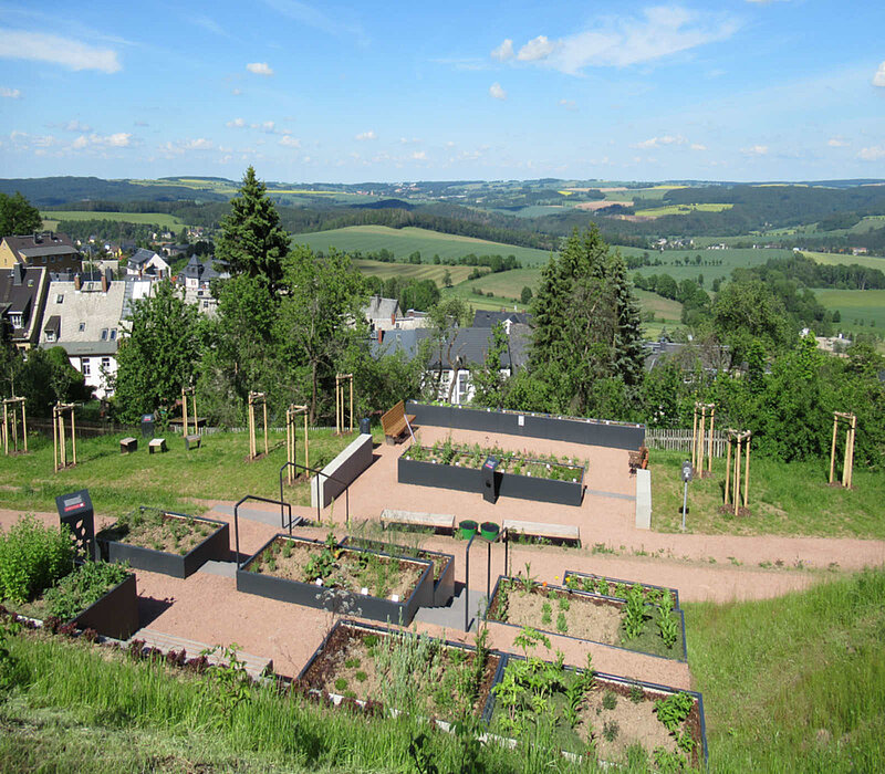 Erstanlage des Kurfürstin-Anna-Gartens - Augustusburg - Überblick
