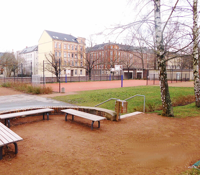 Agricola Gymnasium Chemnitz, Schulhof
